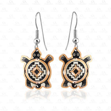 D 36 Handmade Copper Native Turtle Earrings