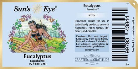 Eucalyptus Essential Oil: .5 fl oz