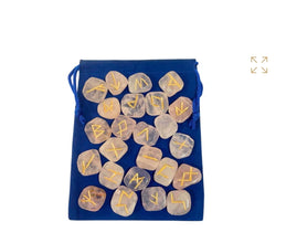 Runes Gemstone Set with Bag & Index Card