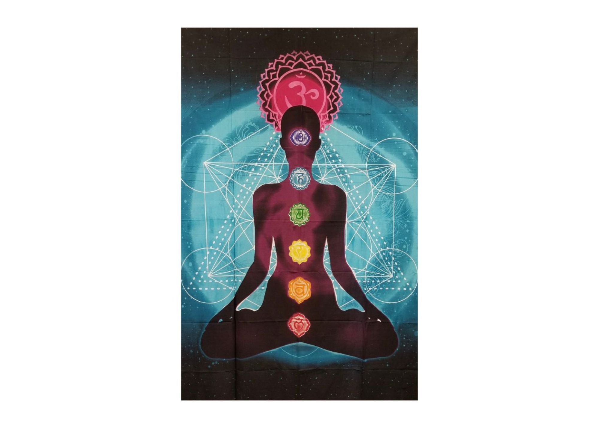 Yoga Chakra Cotton Tapestry