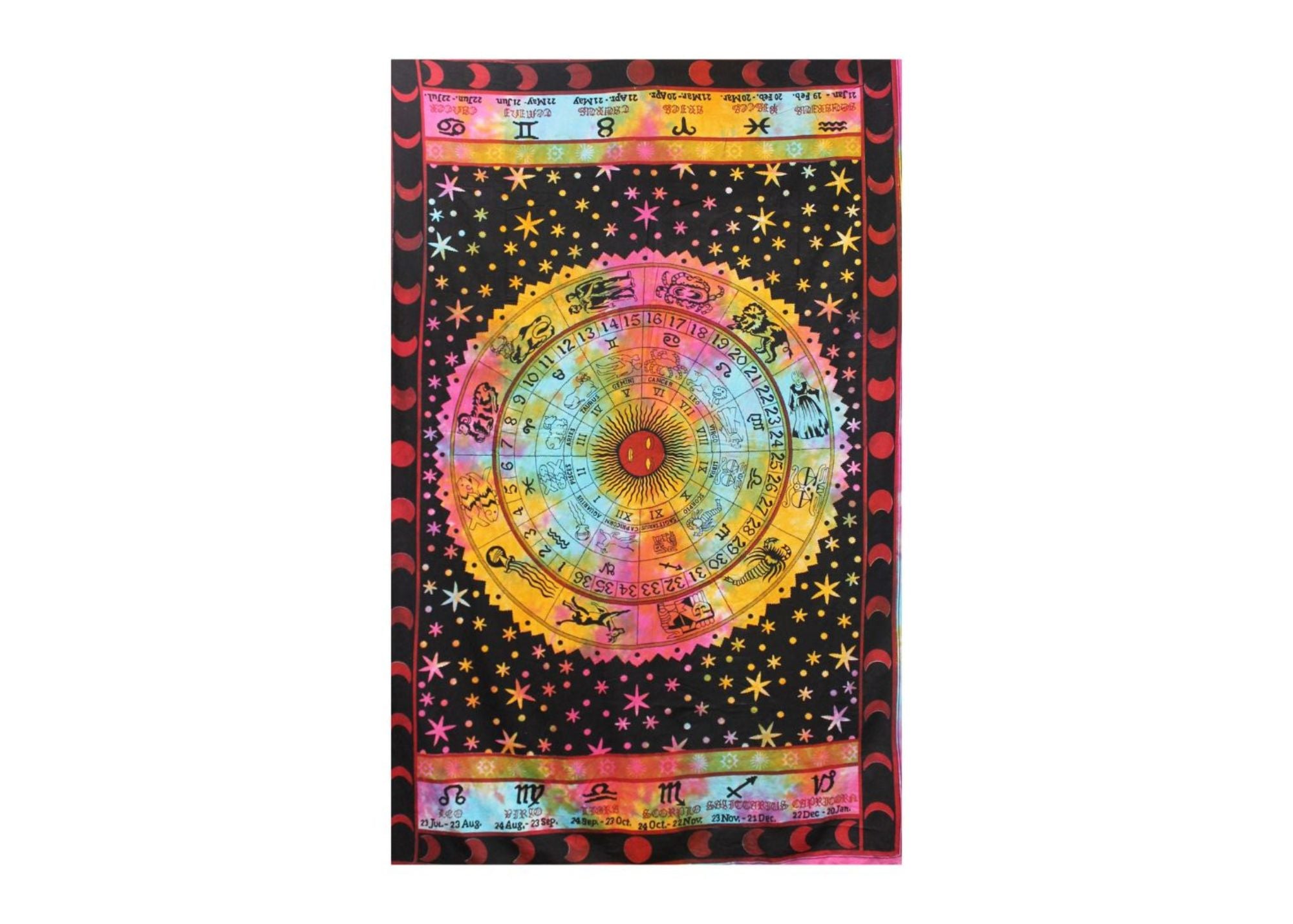 Colorful Zodiac Tapestry