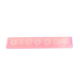 Selenite Chakra Symbol Charging Bars 7.5”
