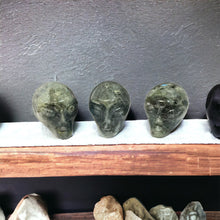 Carved Gemstone Alien Skull