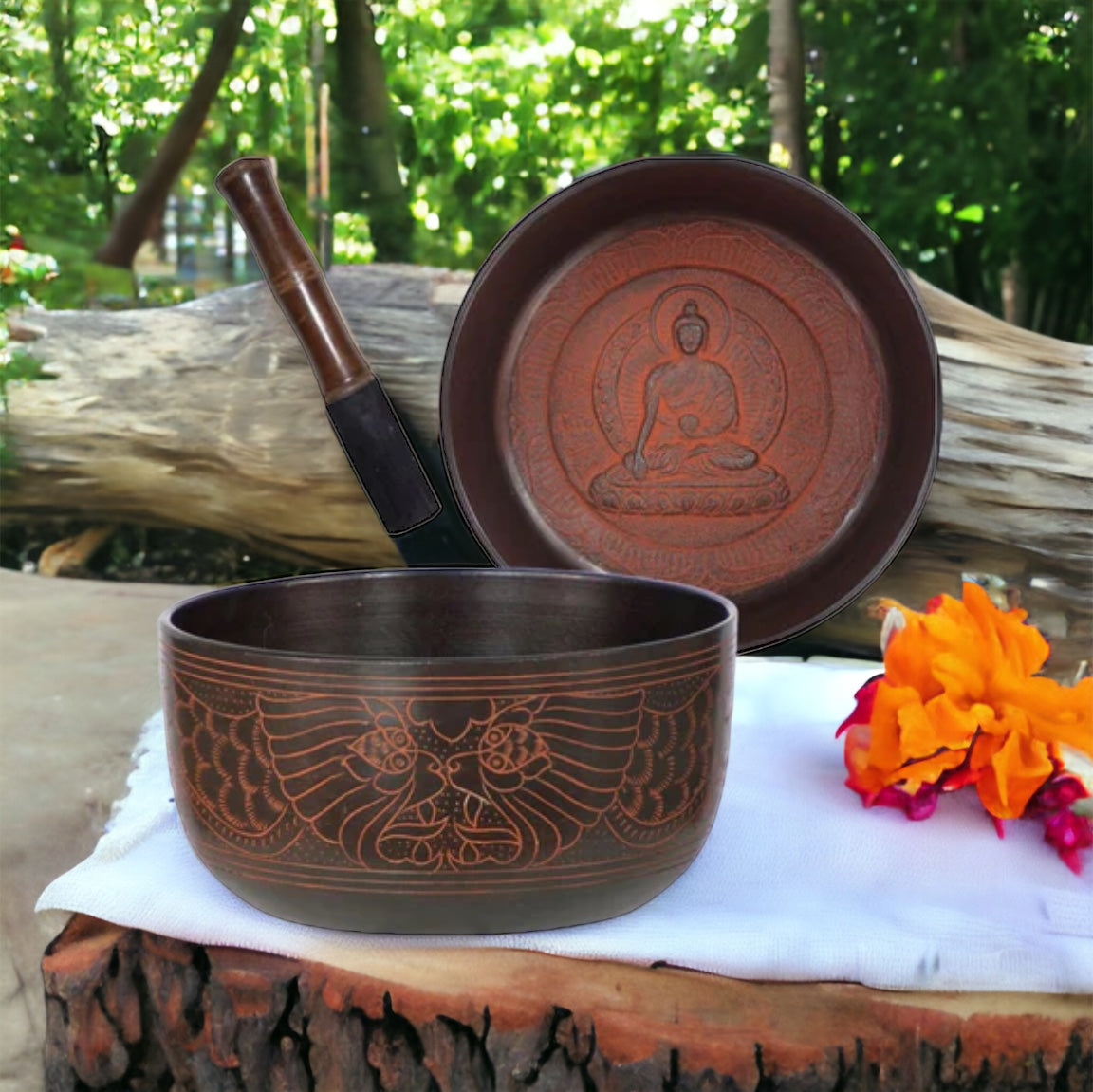 Medicine Buddha Singing Bowl 7.75”