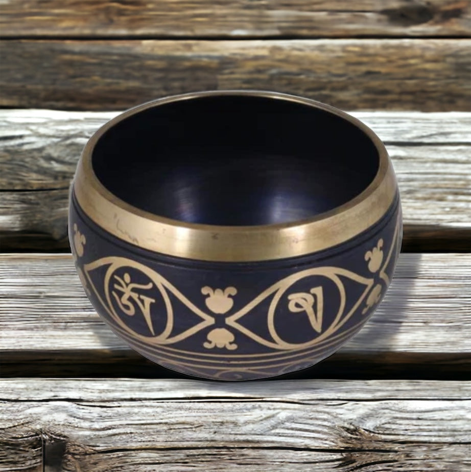 Black Tree of Life Tibetan Singing Bowl 4.25”