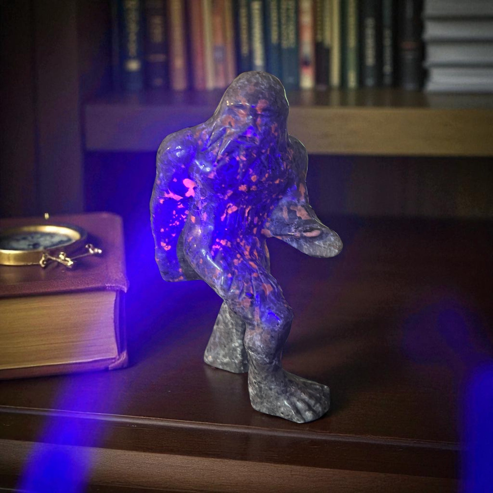 Yooperite UV Fluorescent Bigfoot