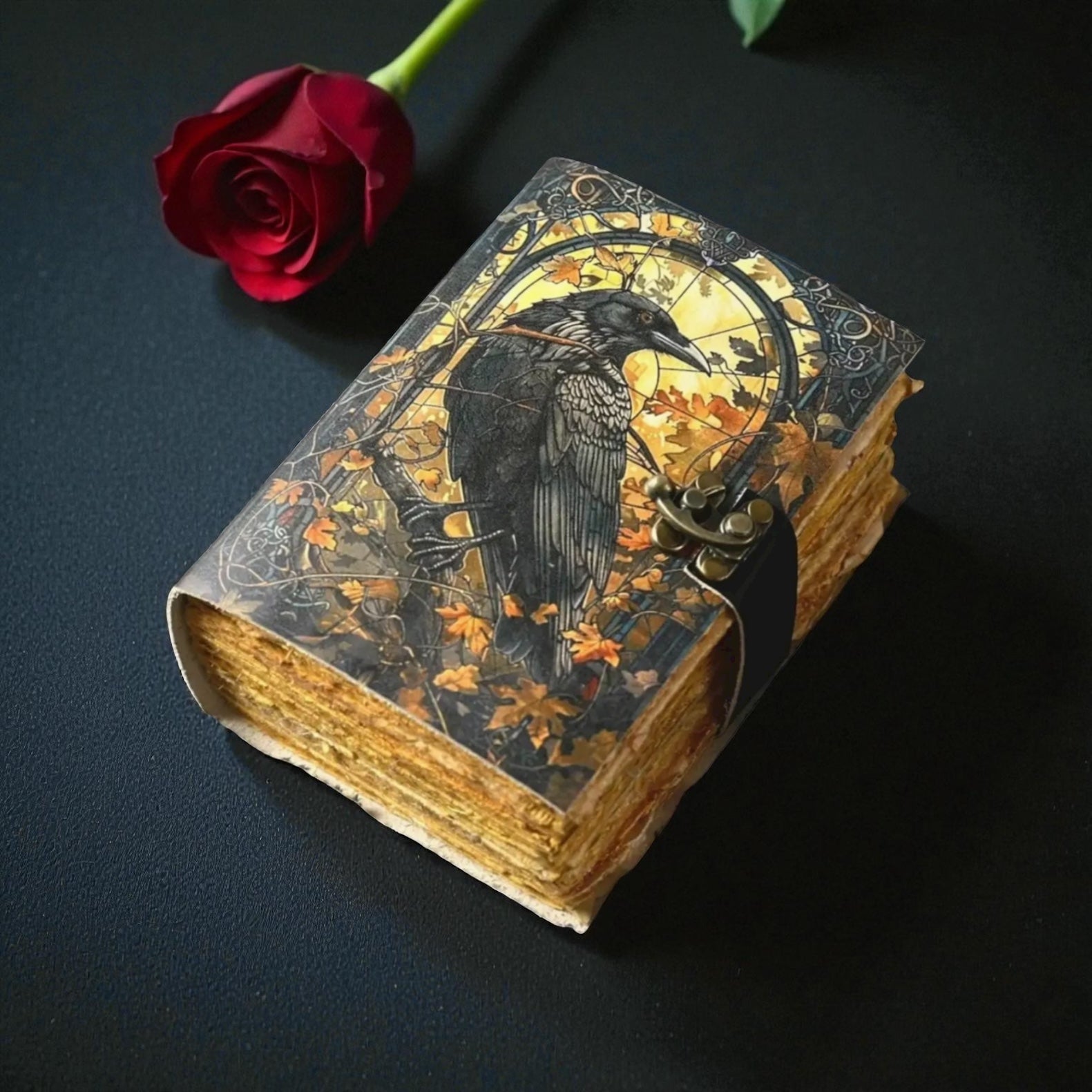 The Raven's Whisper Leather Journal