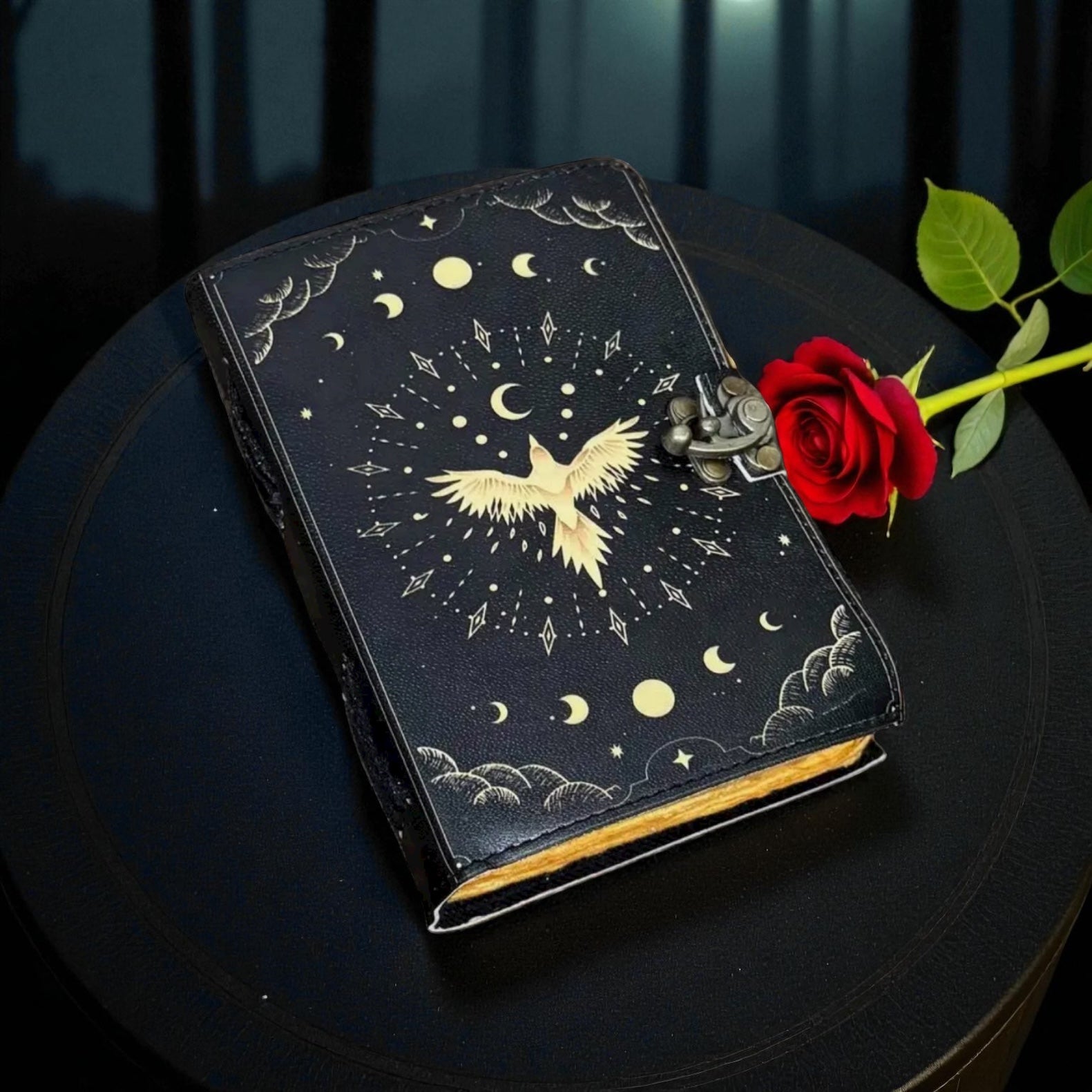 Celestial Messenger Leather Journal