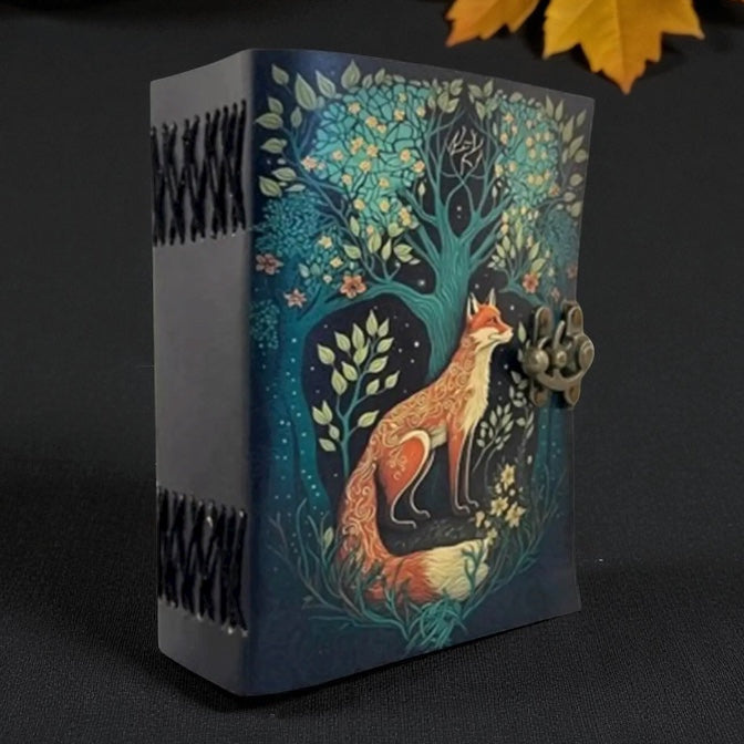 The Enchanted Fox Leather Journal