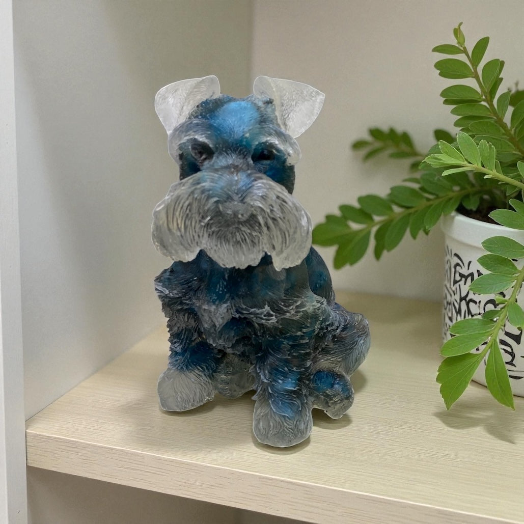 Resin Filled with Apatite Chips Schnauzer