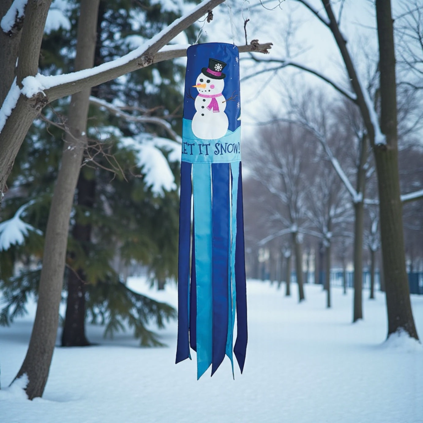Let it Snow 40" Windsock