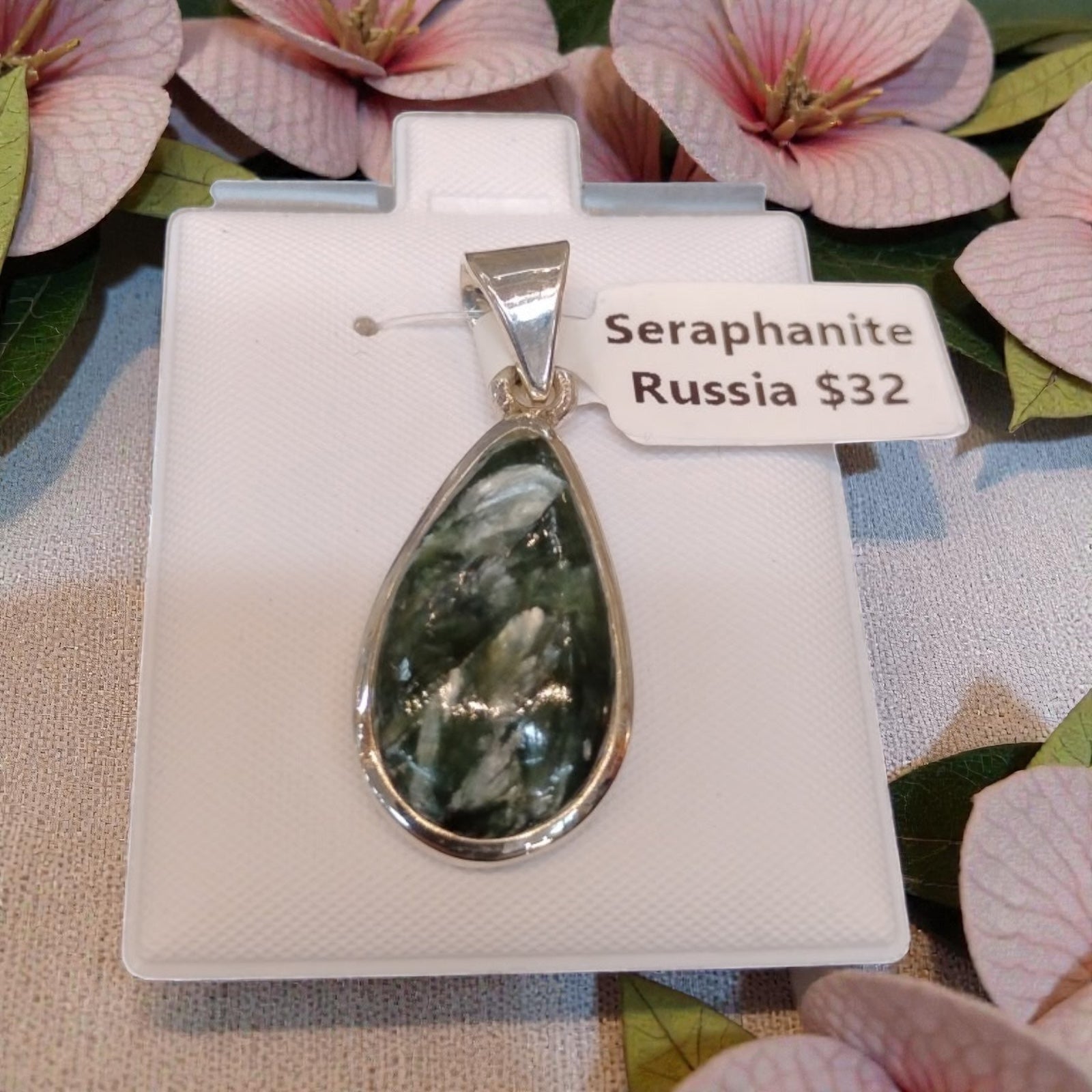 Seraphanite Pendant Sterling Silver