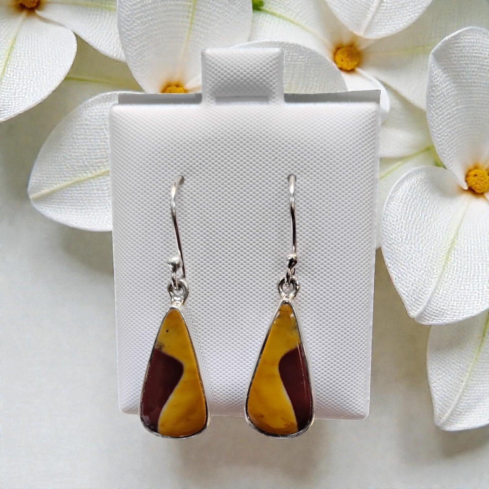 Mookaite Jasper Earrings Sterling Silver