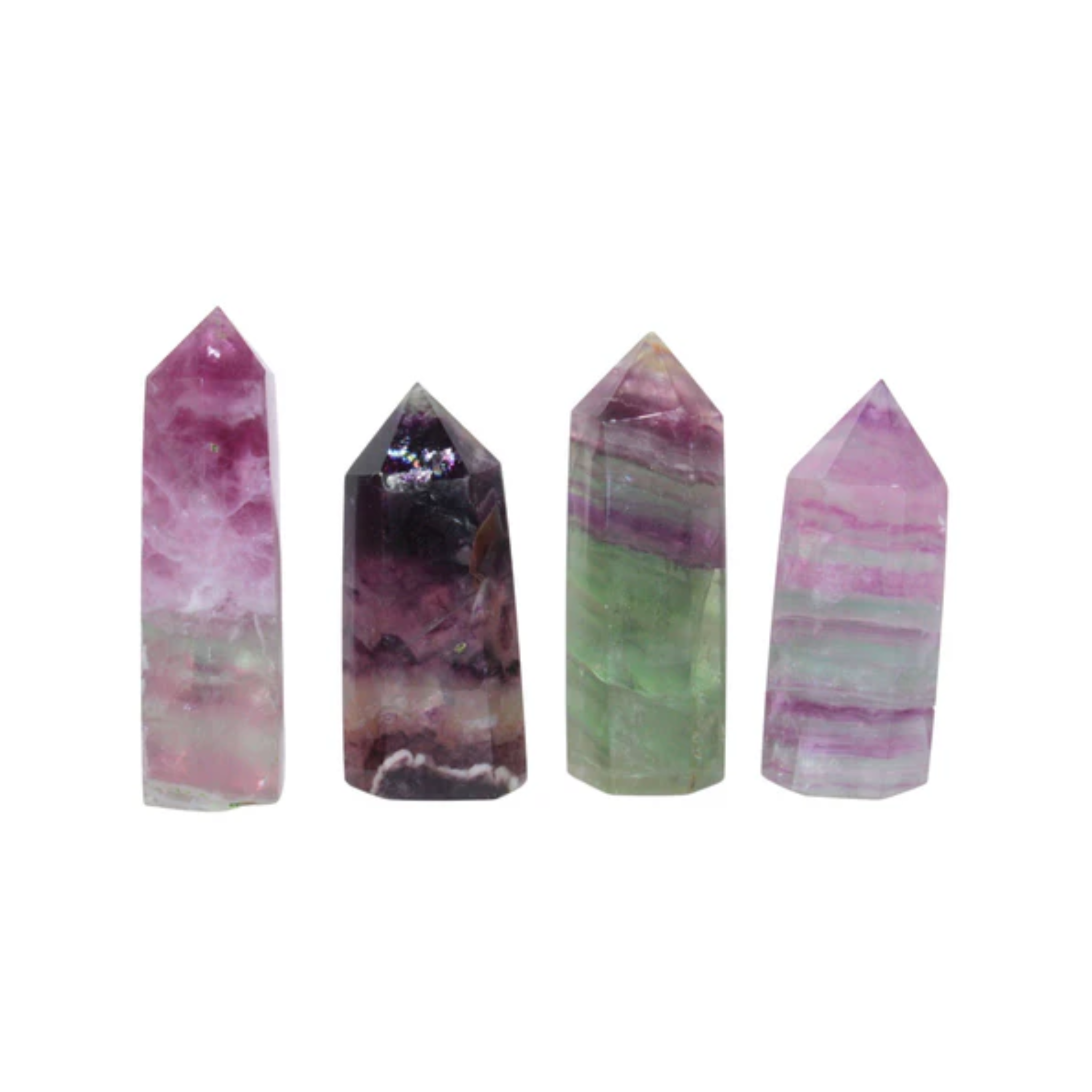 Watermelon Fluorite Tower 2”-3.5”