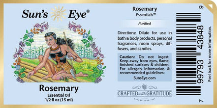 Rosemary Essential Oil: .5 fl oz
