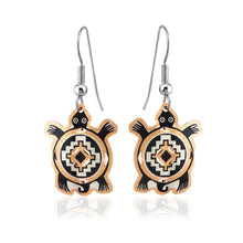D 36 Handmade Copper Native Turtle Earrings