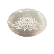 Selenite Palm Stone 3