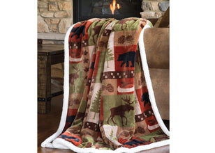 Tall Pine Plush Throw