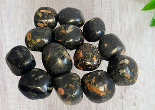 Red Snowflake Obsidian Pocket Energy Stones