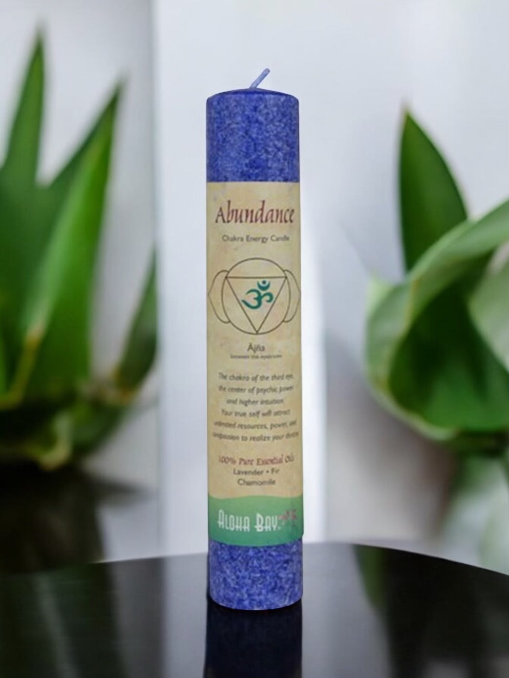 Chakra Energy Pillar Aloha Bay Candle - Abundance