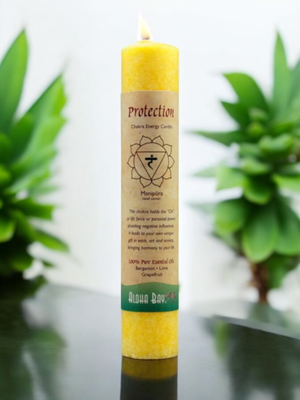 Chakra Energy Pillar Aloha Bay Candle Protection