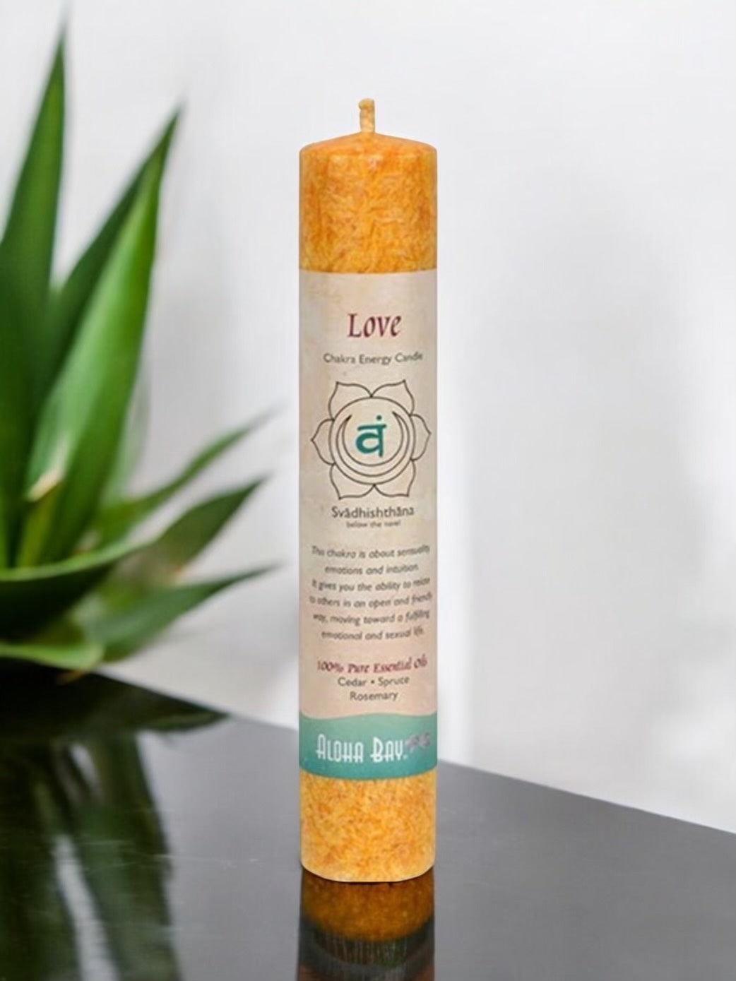 Chakra Energy Pillar Aloha Bay Candle Love