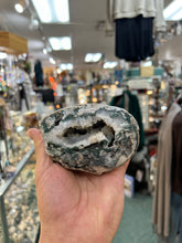 Moss Agate Druzy Geode