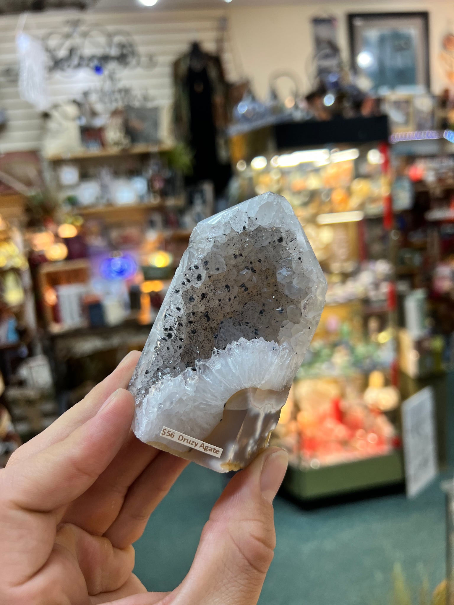 Agate Druzy Geode Tower