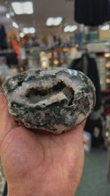 Moss Agate Druzy Geode