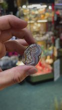 Crazy Lace Agate Palm Stone