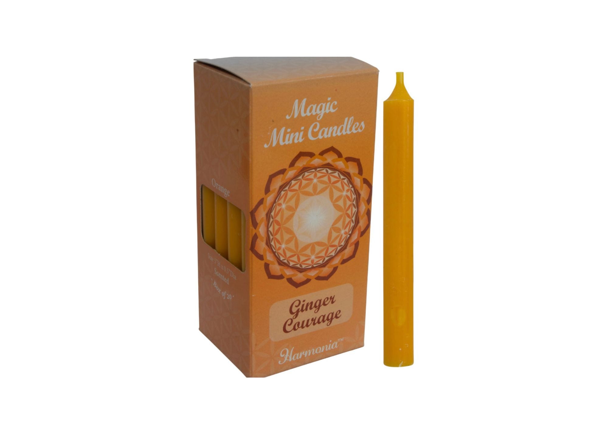 Mini Chime/Ritual Candles - Courage Ginger