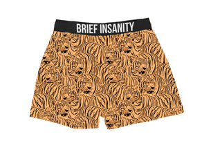 Tiger Pattern Brief Insanity Boxer Shorts
